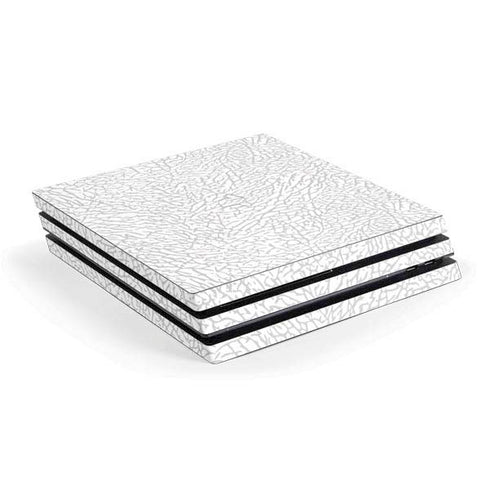 Elephant Print White PS4 Pro Console Skin