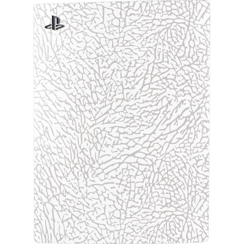Elephant Print White PS5 Console Skin