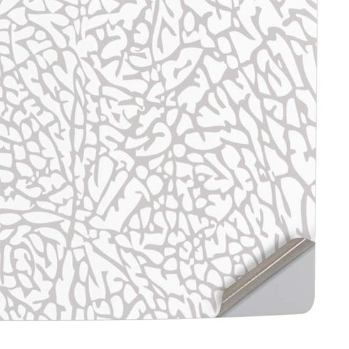 Elephant Print White PS5 Slim Disk Console Skin