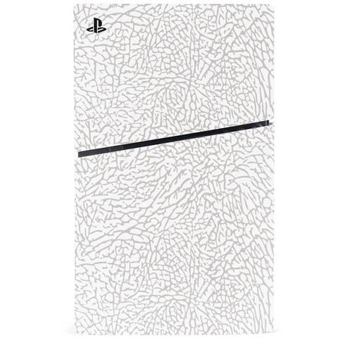 Elephant Print White PS5 Slim Digital Edition Bundle Skin