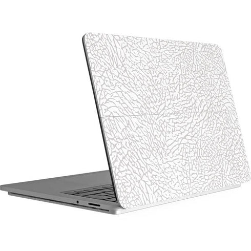 Elephant Print White Surface Laptop Studio Skin