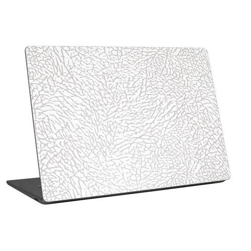 Elephant Print White Universal Laptop 16.6in (13.4 x 9.7in) Skin