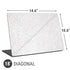 Elephant Print White Universal Laptop 18in (14.6 x 10.6in) Skin
