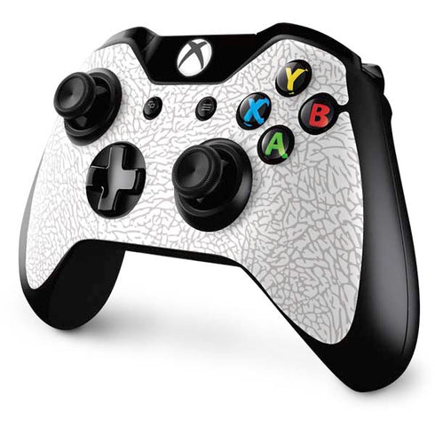 Elephant Print White Xbox One Controller Skin