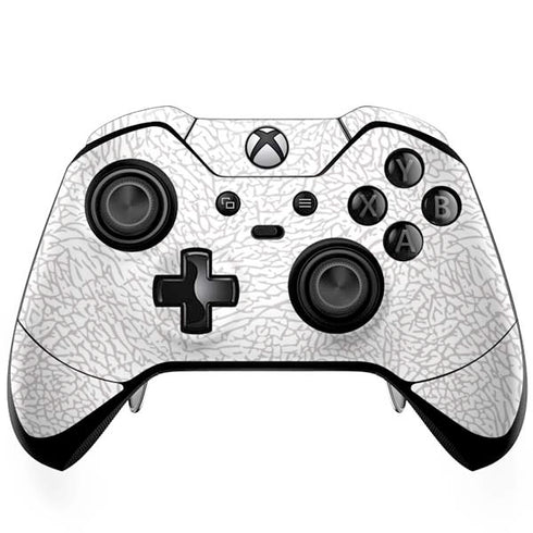 Elephant Print White Xbox One Elite Controller Skin