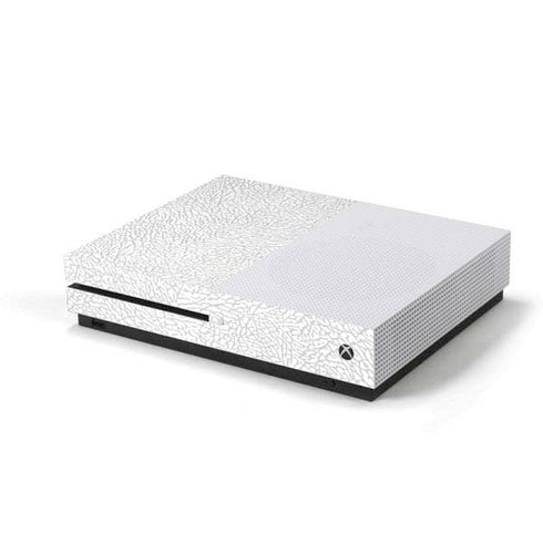 Elephant Print White Xbox One S Console Skin