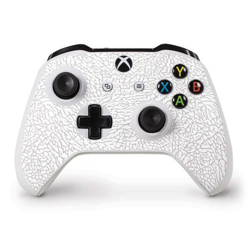 Elephant Print White Xbox One S Controller Skin
