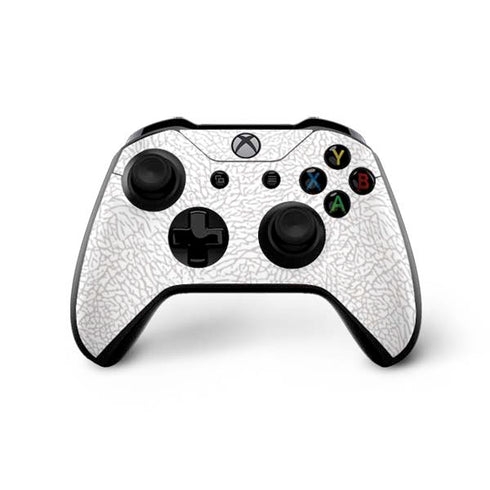Elephant Print White Xbox One X Controller Skin