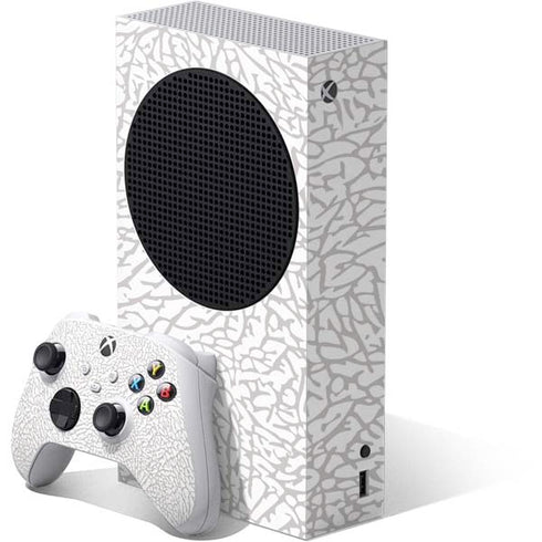 Elephant Print White Xbox Series S Bundle Skin