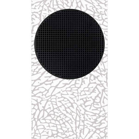 Elephant Print White Xbox Series S Skins