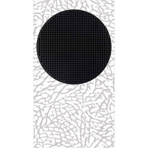 Elephant Print White Xbox Series S Console Skin