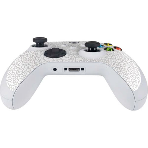 Elephant Print White Xbox Series S Controller Skin