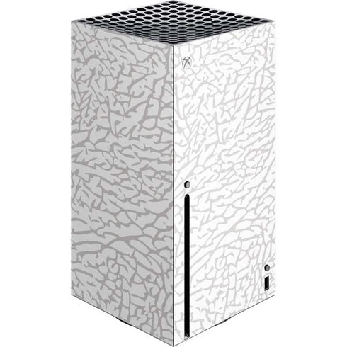 Elephant Print White Xbox Series X Console Skin