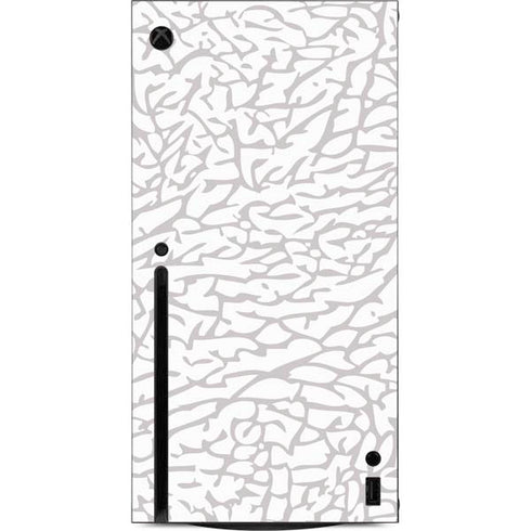 Elephant Print White Xbox Series X Console Skin