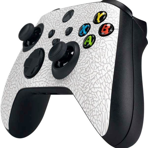 Elephant Print White Xbox Series X Controller Skin