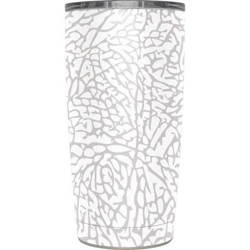 Elephant Print White Yeti 20oz Tumbler Skin