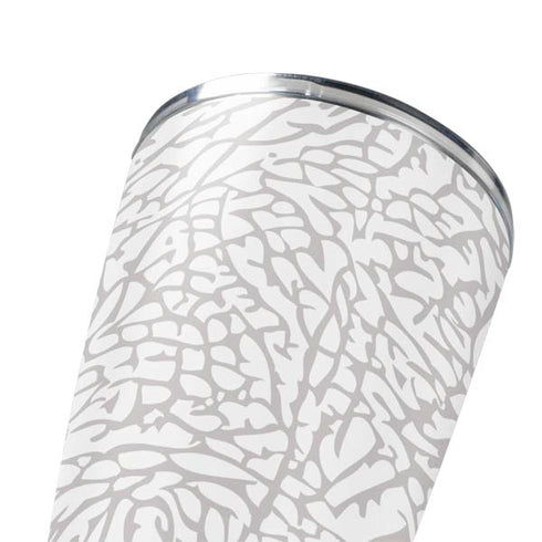 Elephant Print White Yeti 20oz Tumbler Skin