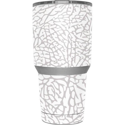 Elephant Print White Yeti 30oz Rambler Tumbler Skin