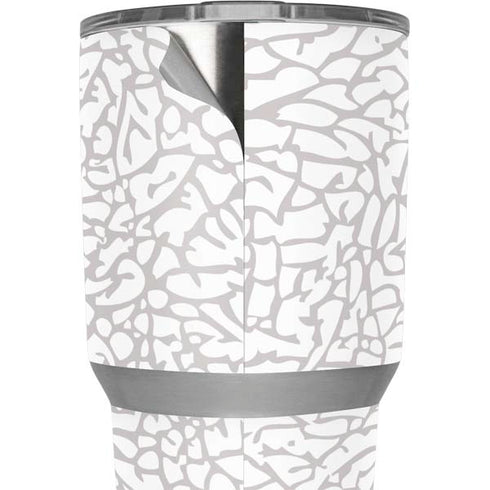Elephant Print White Yeti 30oz Rambler Tumbler Skin