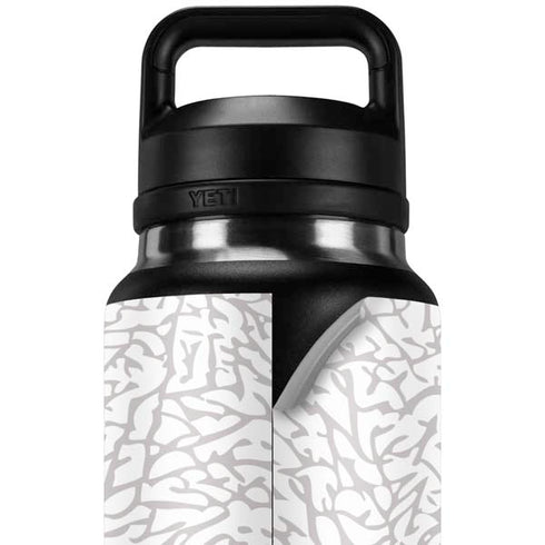 Elephant Print White YETI Rambler 36oz Bottle Skin