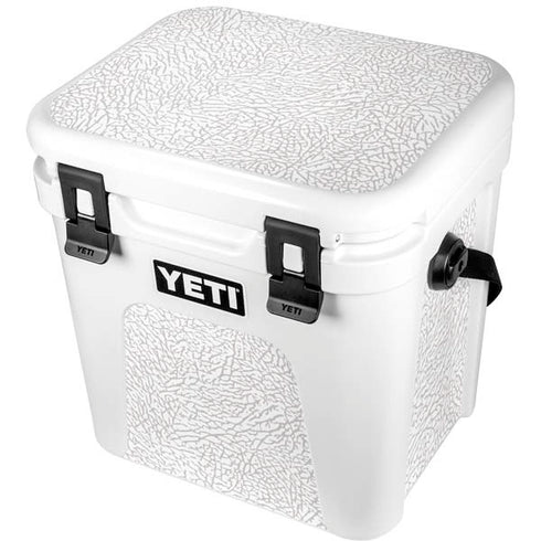 Elephant Print White YETI Roadie 24 Hard Cooler Skin