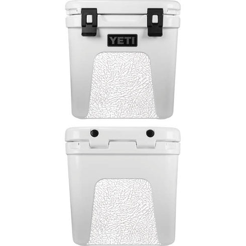 Elephant Print White YETI Roadie 24 Hard Cooler Skin