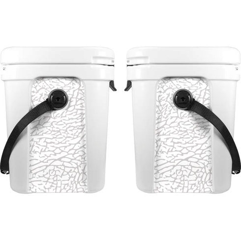 Elephant Print White YETI Roadie 24 Hard Cooler Skin