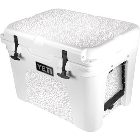 Elephant Print White YETI Tundra 35 Hard Cooler Skin