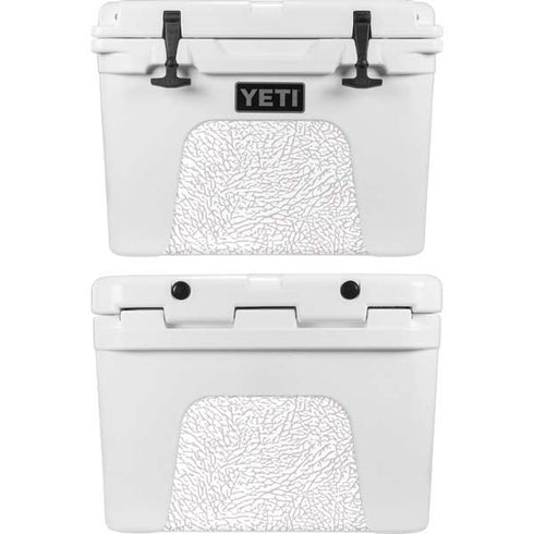 Elephant Print White YETI Tundra 35 Hard Cooler Skin
