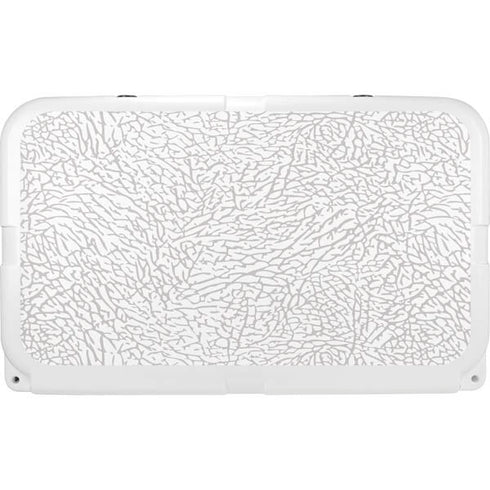 Elephant Print White YETI Tundra 45 Hard Cooler Skin