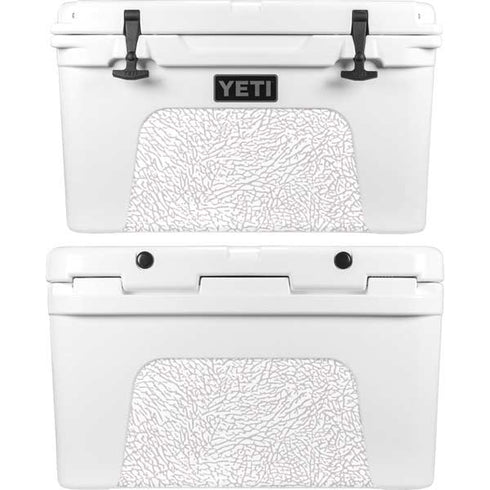 Elephant Print White YETI Tundra 45 Hard Cooler Skin