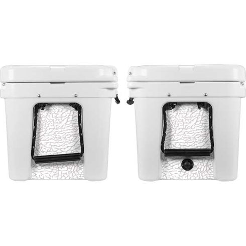 Elephant Print White YETI Tundra 45 Hard Cooler Skin
