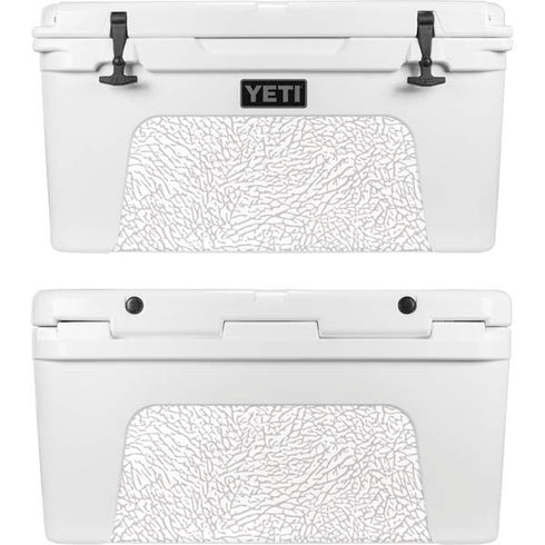 Elephant Print White YETI Tundra 75 Hard Cooler Skin