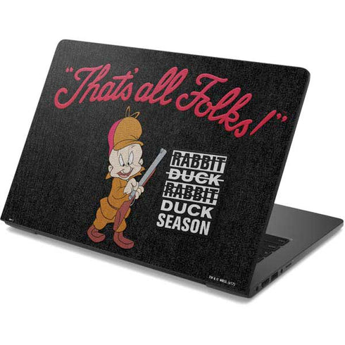 Looney Tunes Elmer Fudd Thats All Folks Dell Chromebook Skin
