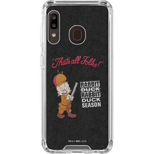Looney Tunes Elmer Fudd Thats All Folks Galaxy A30 Clear Case