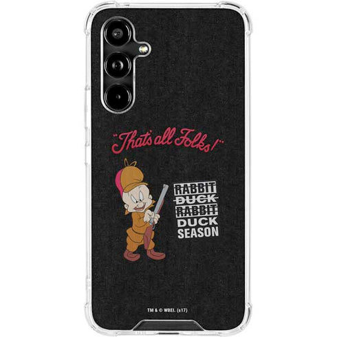 Looney Tunes Elmer Fudd Thats All Folks Galaxy A54 5G Clear Case