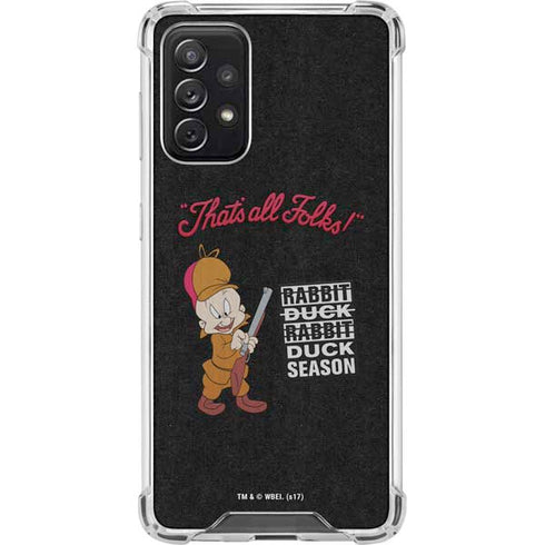 Looney Tunes Elmer Fudd Thats All Folks Galaxy A72 5G Clear Case