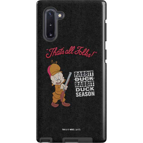 Looney Tunes Elmer Fudd Thats All Folks Galaxy Note 10 Pro Case