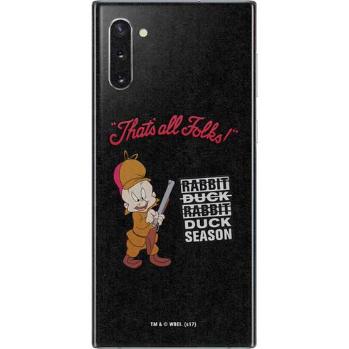 Looney Tunes Elmer Fudd Thats All Folks Galaxy Note 10 Skin
