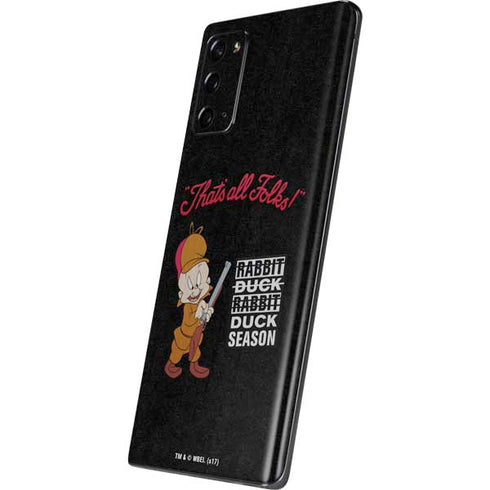 Looney Tunes Elmer Fudd Thats All Folks Galaxy Note20 5G Skin