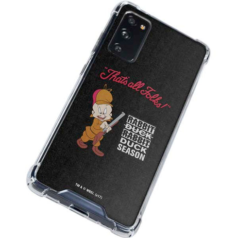 Looney Tunes Elmer Fudd Thats All Folks Galaxy S20 FE Clear Case