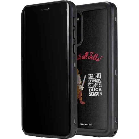 Looney Tunes Elmer Fudd Thats All Folks Galaxy S20 Plus Waterproof Case