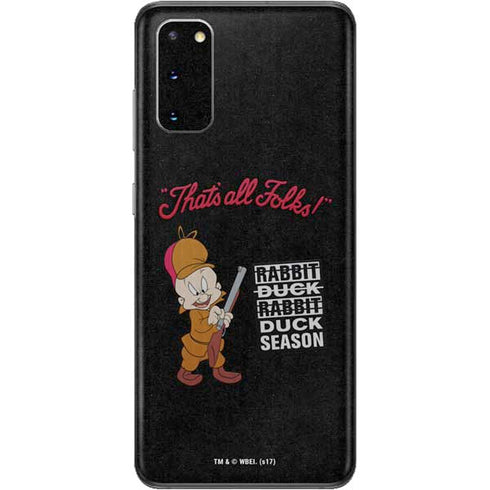 Looney Tunes Elmer Fudd Thats All Folks Galaxy S20 Skin