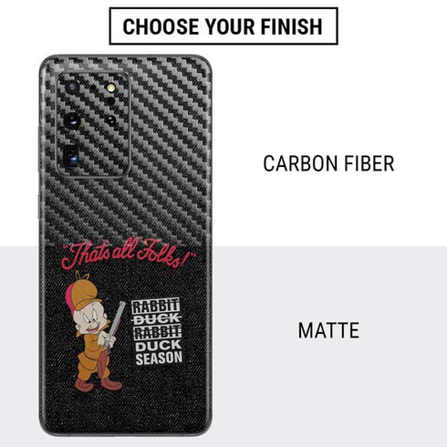 Looney Tunes Elmer Fudd Thats All Folks Galaxy S20 Ultra 5G Skin