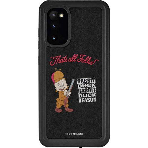 Looney Tunes Elmer Fudd Thats All Folks Galaxy S20 Waterproof Case