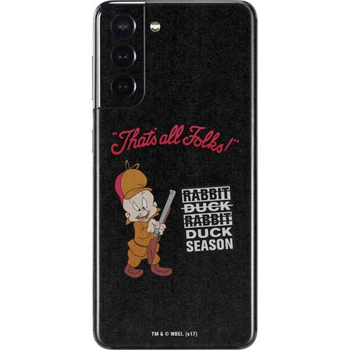 Looney Tunes Elmer Fudd Thats All Folks Galaxy S21 5G Skin