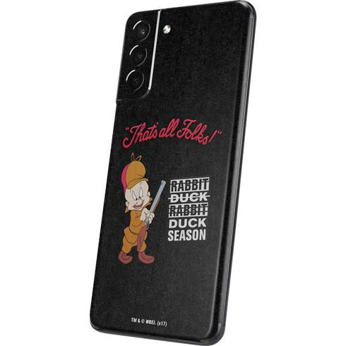 Looney Tunes Elmer Fudd Thats All Folks Galaxy S21 5G Skin