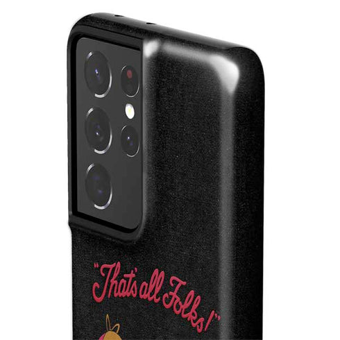Looney Tunes Elmer Fudd Thats All Folks Galaxy S21 Ultra 5G Pro Case