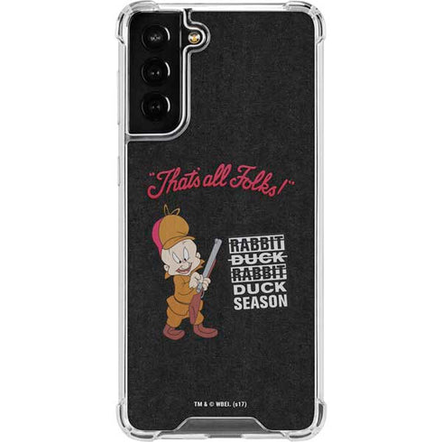 Looney Tunes Elmer Fudd Thats All Folks Galaxy S22 Plus Clear Case