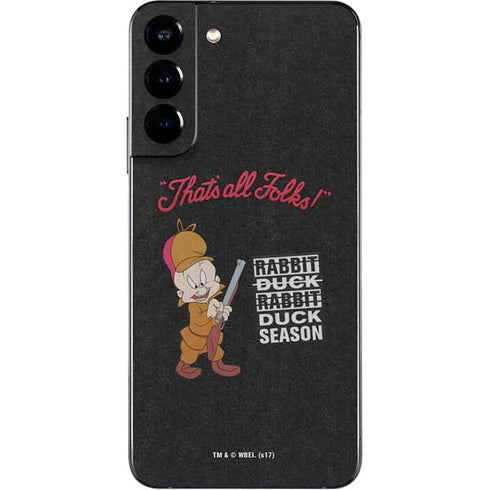 Looney Tunes Elmer Fudd Thats All Folks Galaxy S22 Plus Skin